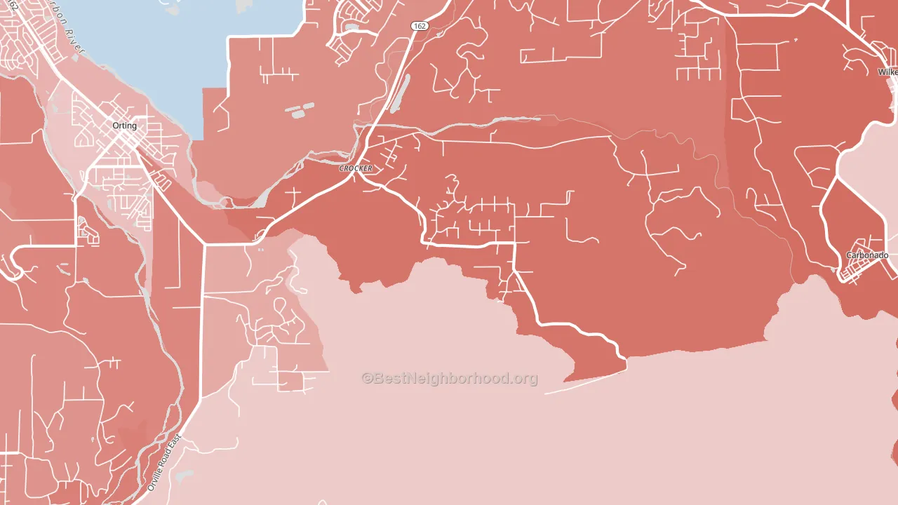 La Grande, WA block-group political-lean map