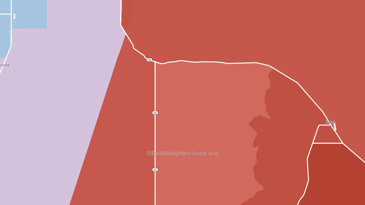 La Paz County, AZ block-group political-lean map