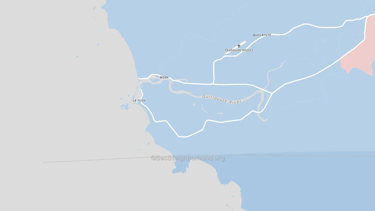 La Push, WA block-group political-lean map