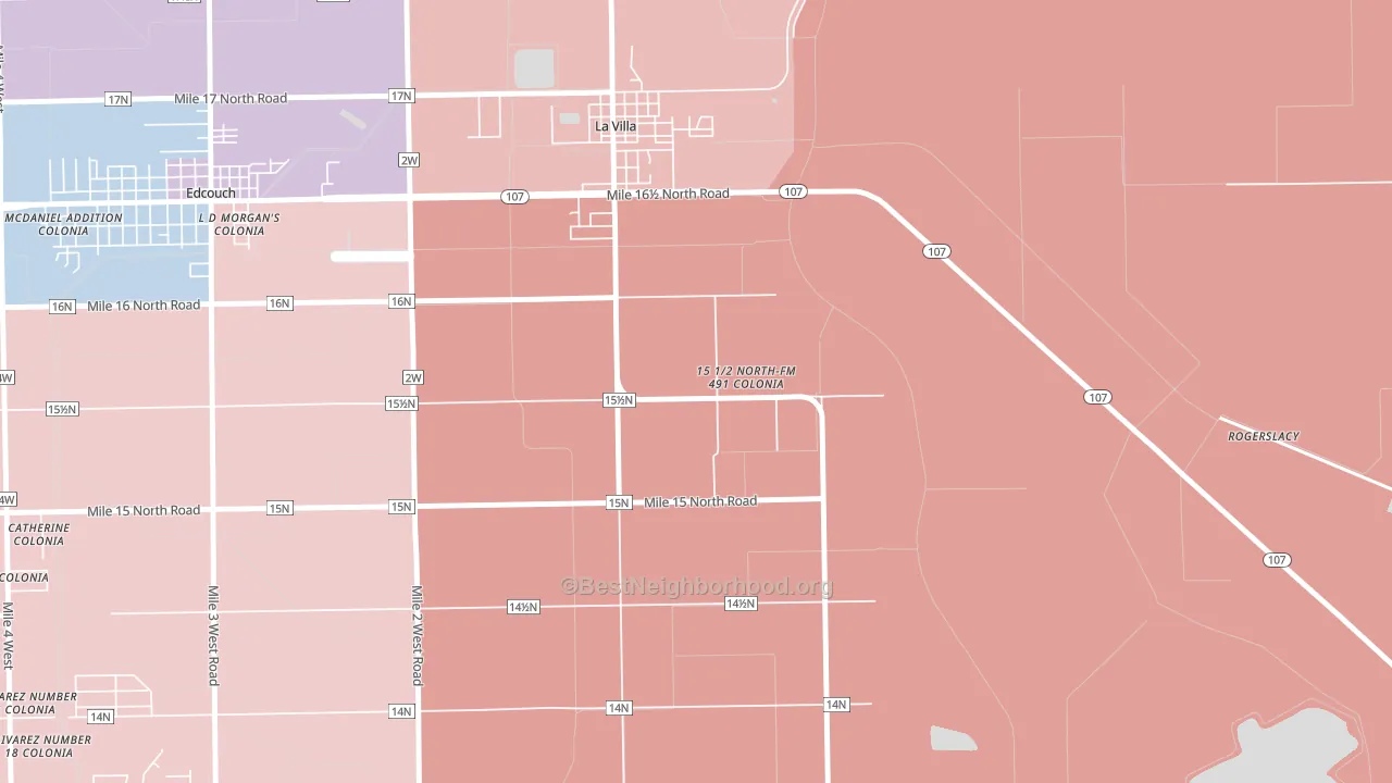 Laguna Seca, TX block-group political-lean map