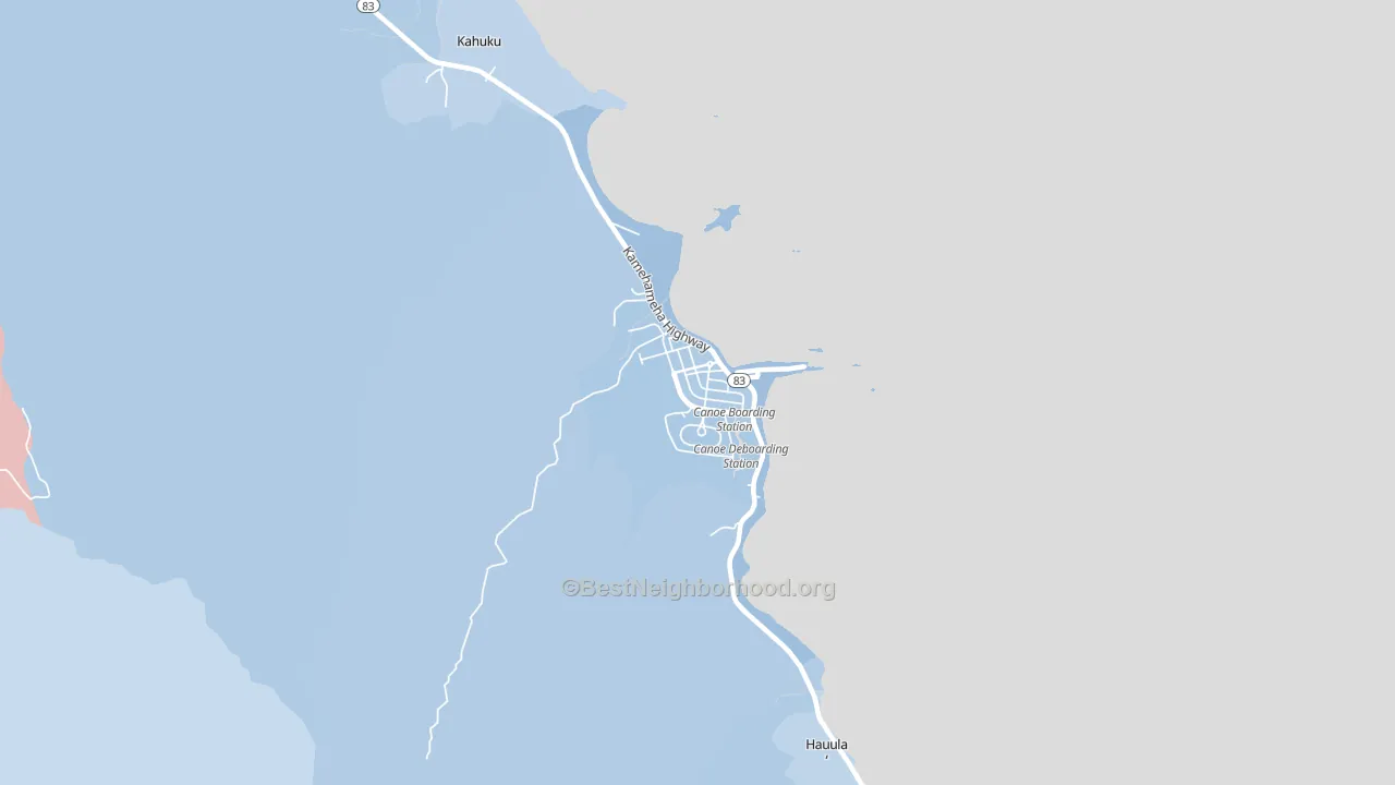 Laie, HI block-group political-lean map