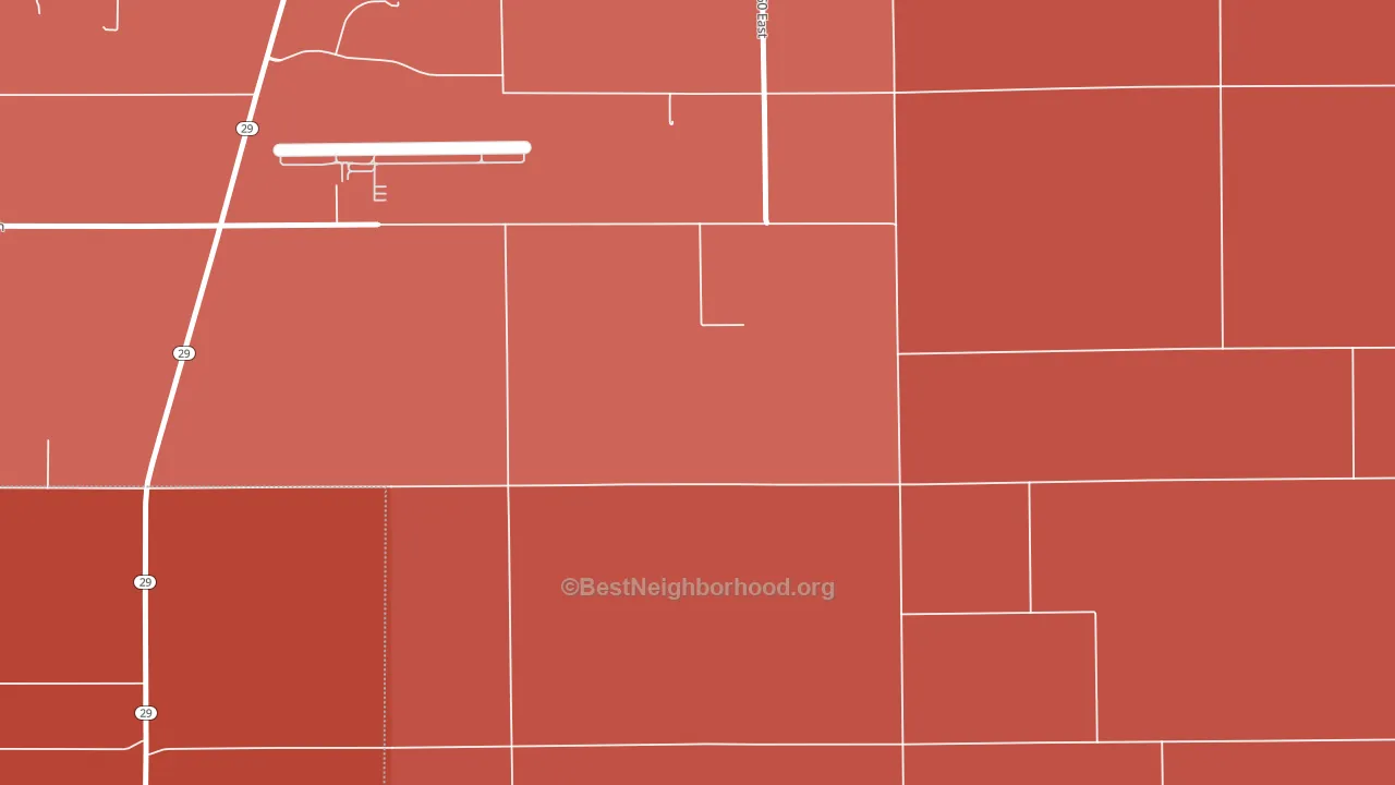 Lake Cicott, IN block-group political-lean map