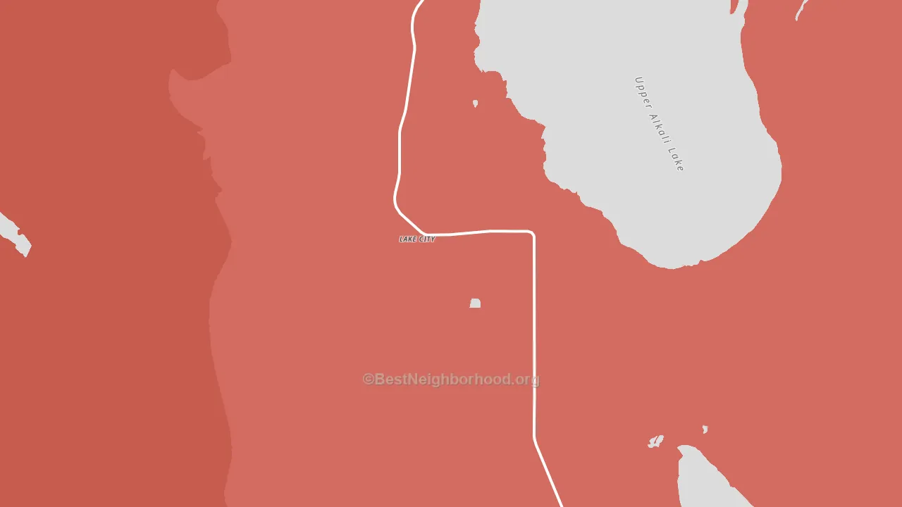 Lake City, CA block-group political-lean map