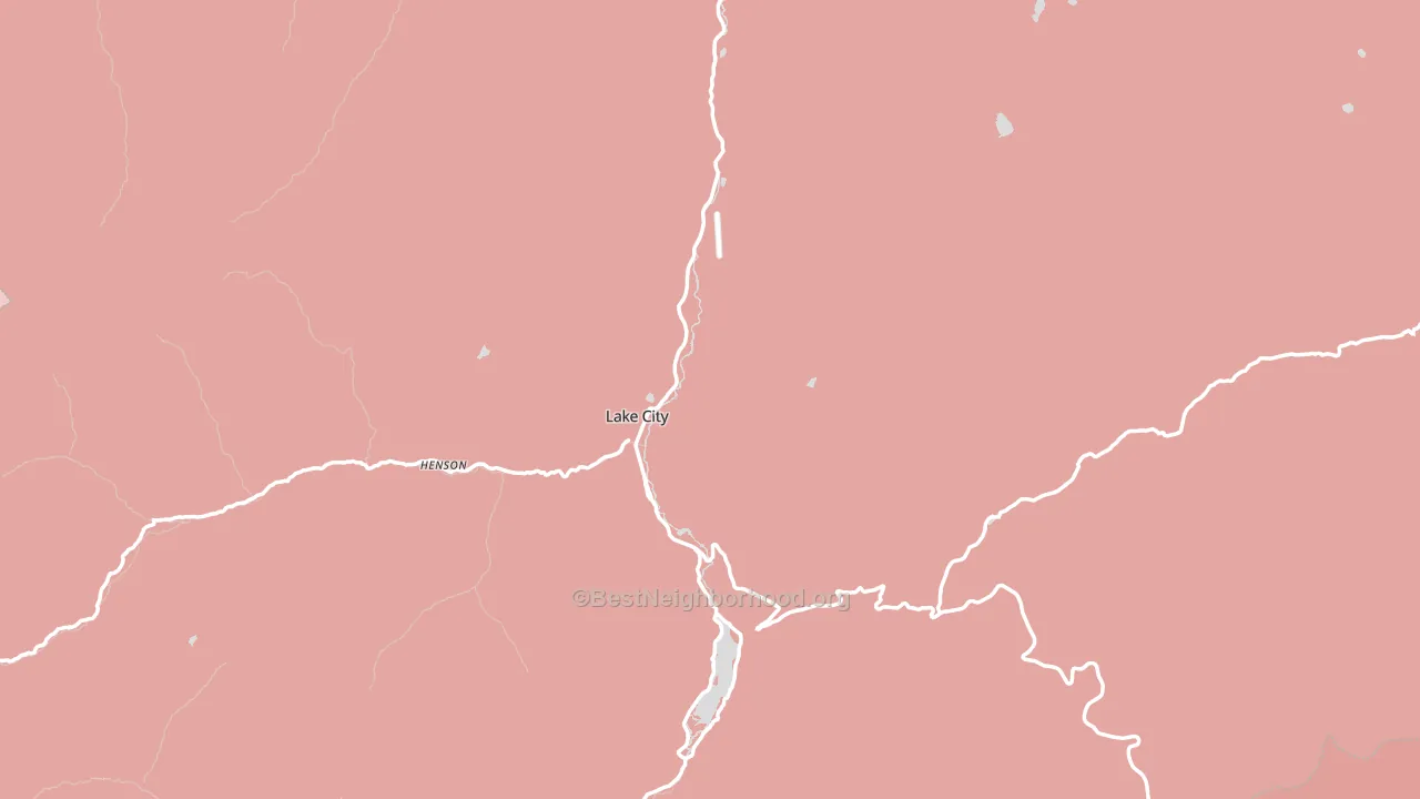Lake City, CO block-group political-lean map