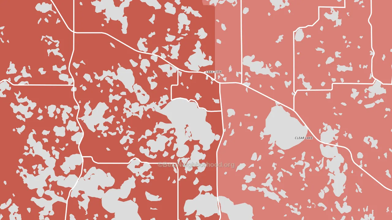 Lake City, SD block-group political-lean map