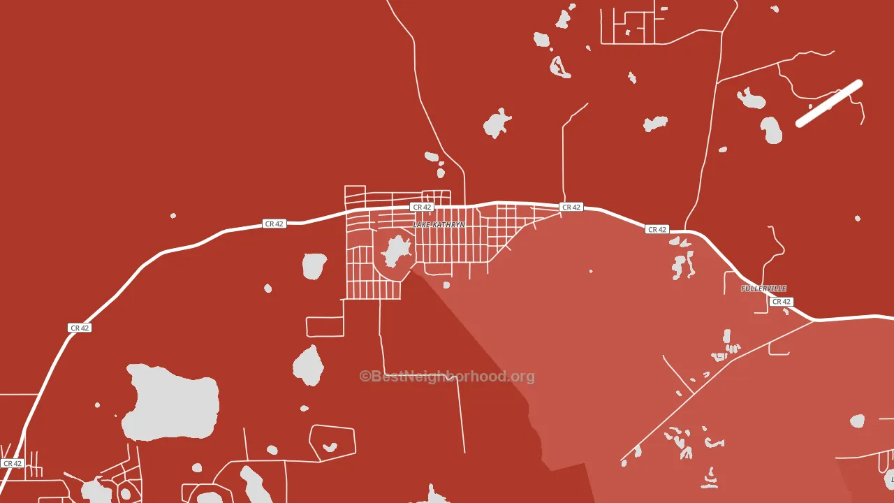 Lake Kathryn, FL block-group political-lean map