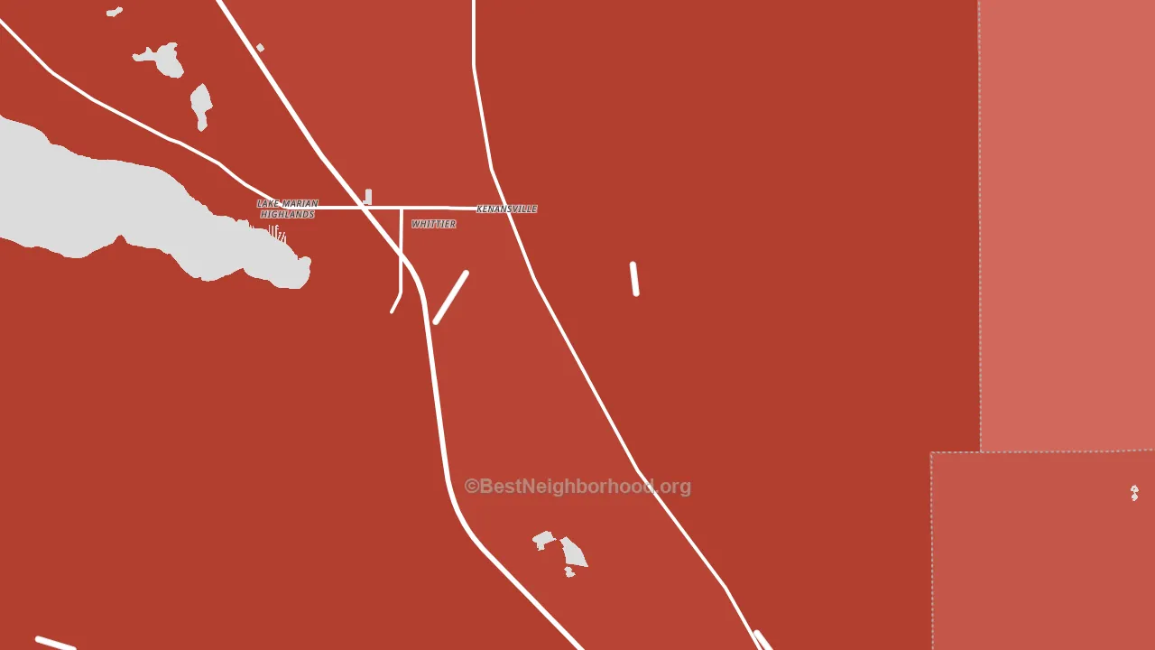 Lake Marian Highlands, FL block-group political-lean map