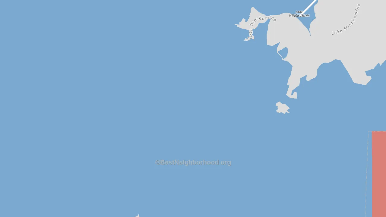 Lake Minchumina, AK block-group political-lean map