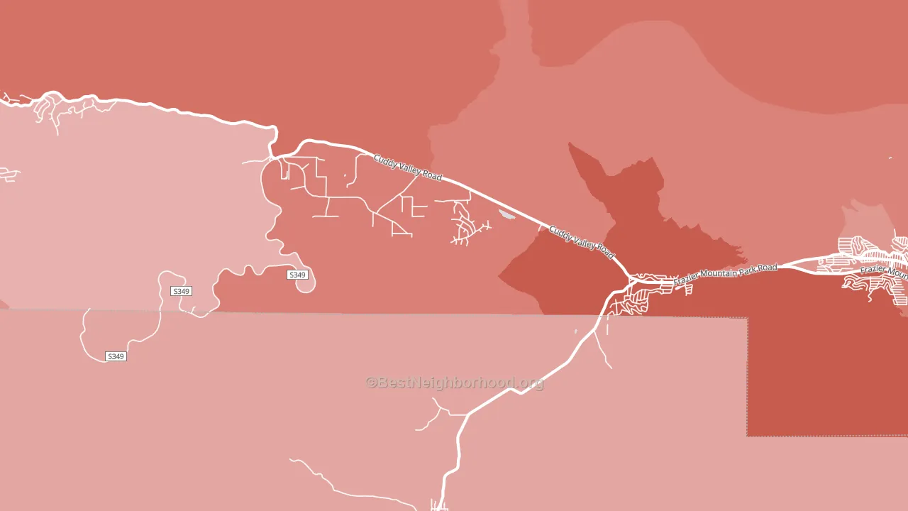 Lake of the Woods, CA block-group political-lean map