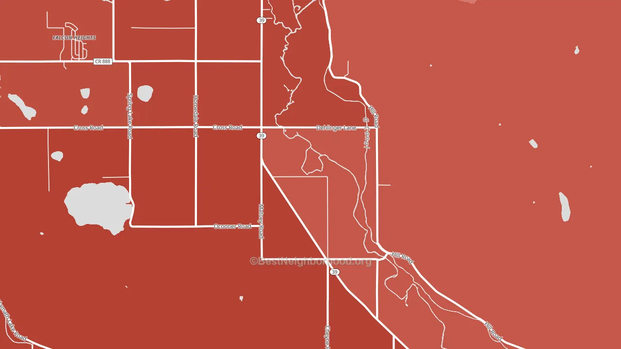 Lake of the Woods, OR block-group political-lean map