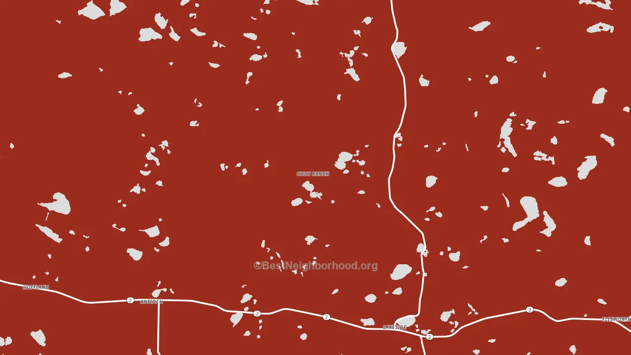 Lakeside, NE block-group political-lean map