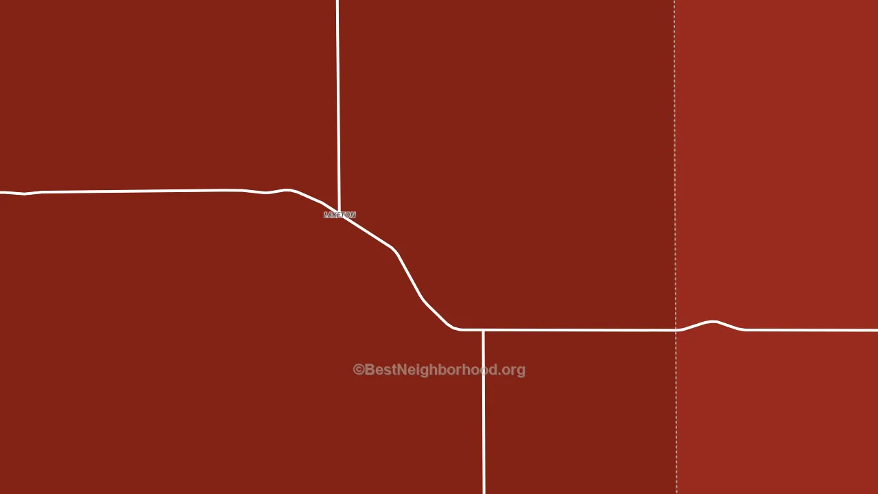 Laketon, TX block-group political-lean map
