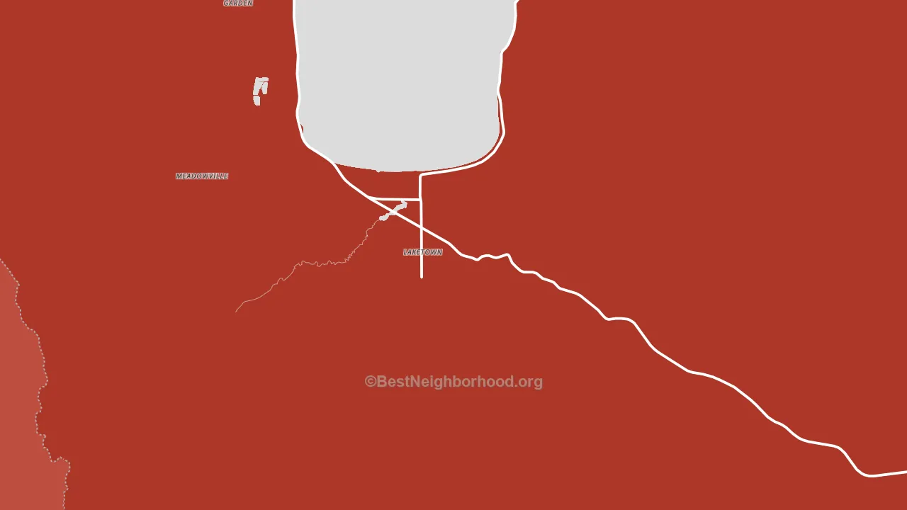 Laketown, UT block-group political-lean map