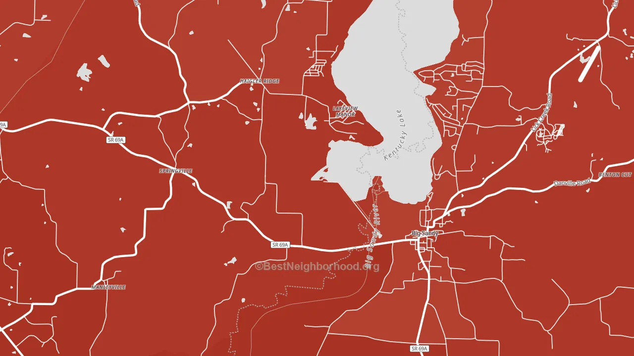 Lakeview Manor, TN block-group political-lean map