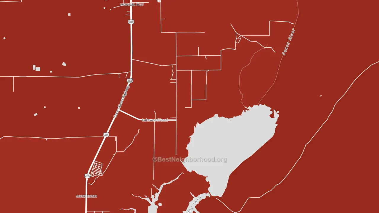Lakewood, NM block-group political-lean map