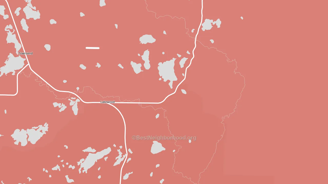 Lakewood, WI block-group political-lean map