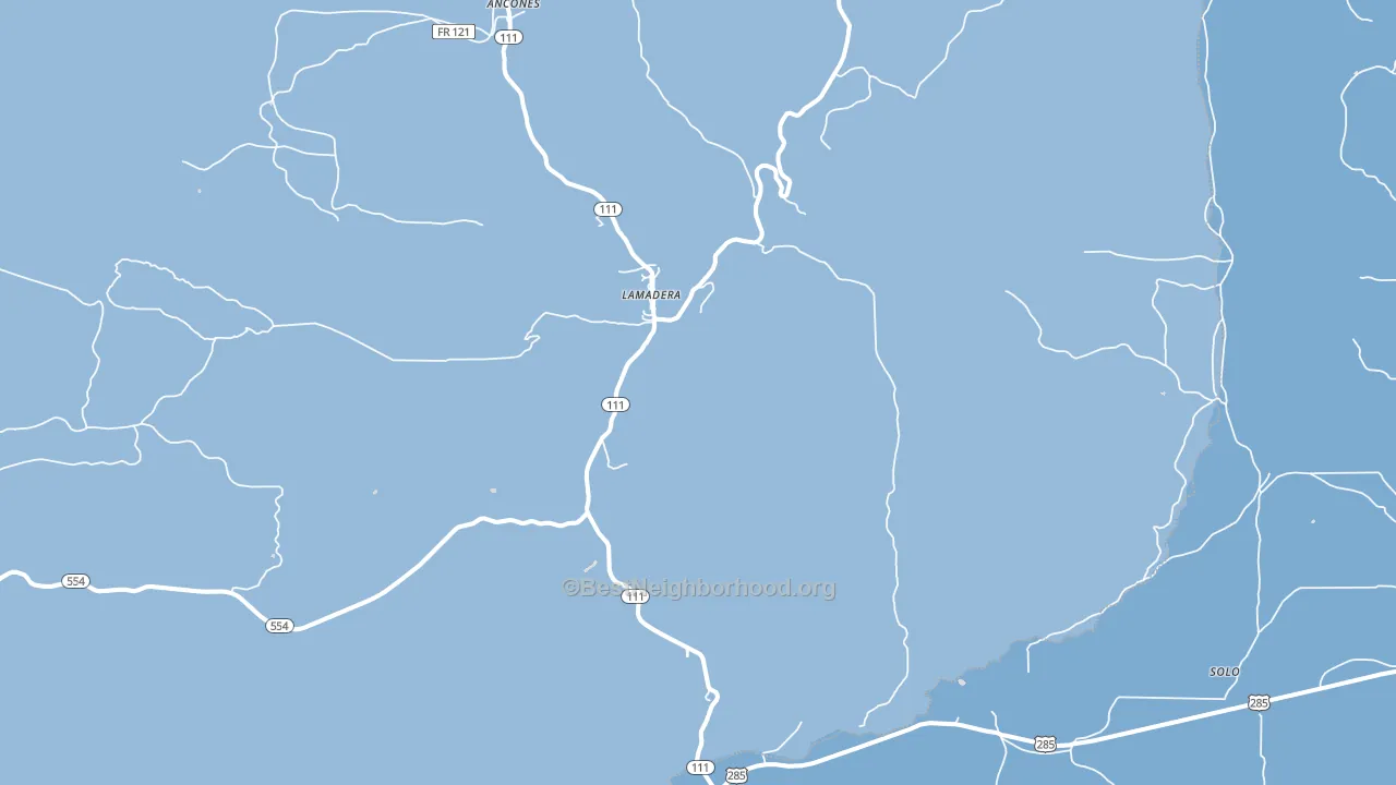 Lamadera, NM block-group political-lean map