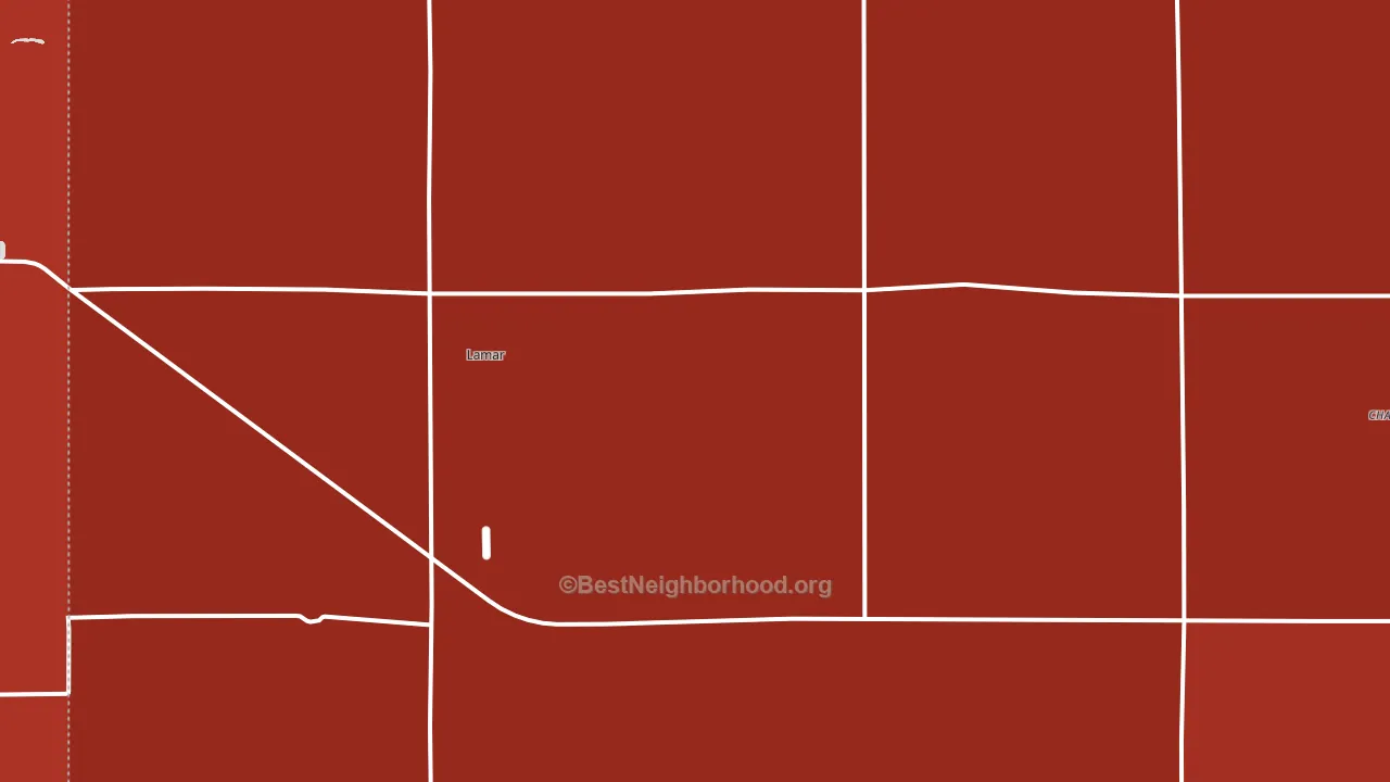 Lamar, NE block-group political-lean map
