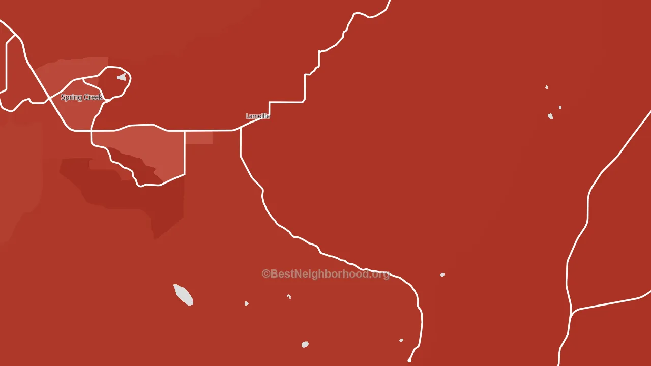 Lamoille, NV block-group political-lean map