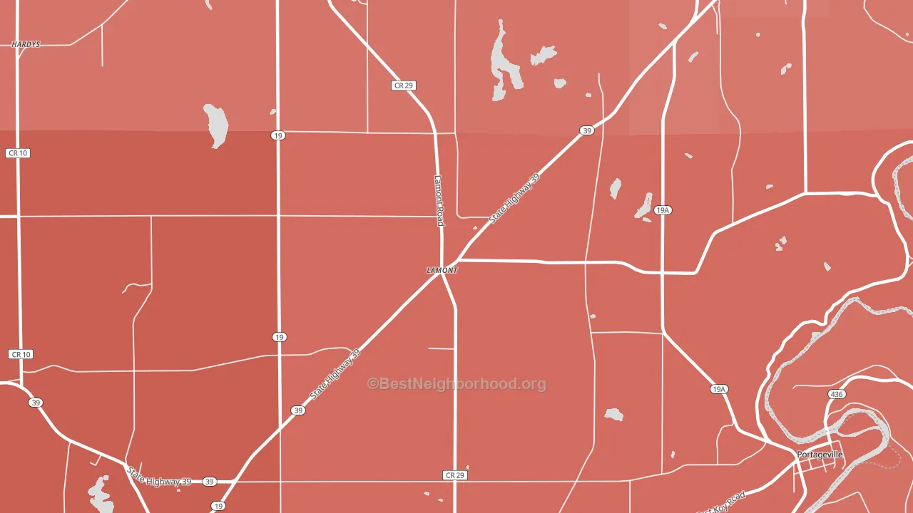 Lamont, NY block-group political-lean map