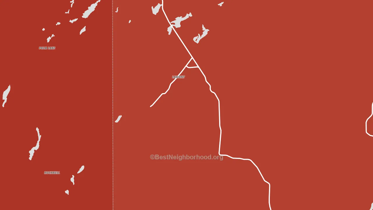 Lamont, WA block-group political-lean map
