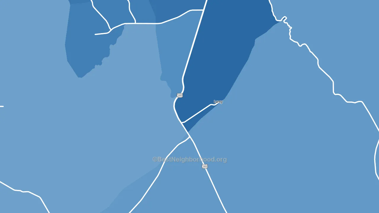 Lamy, NM block-group political-lean map