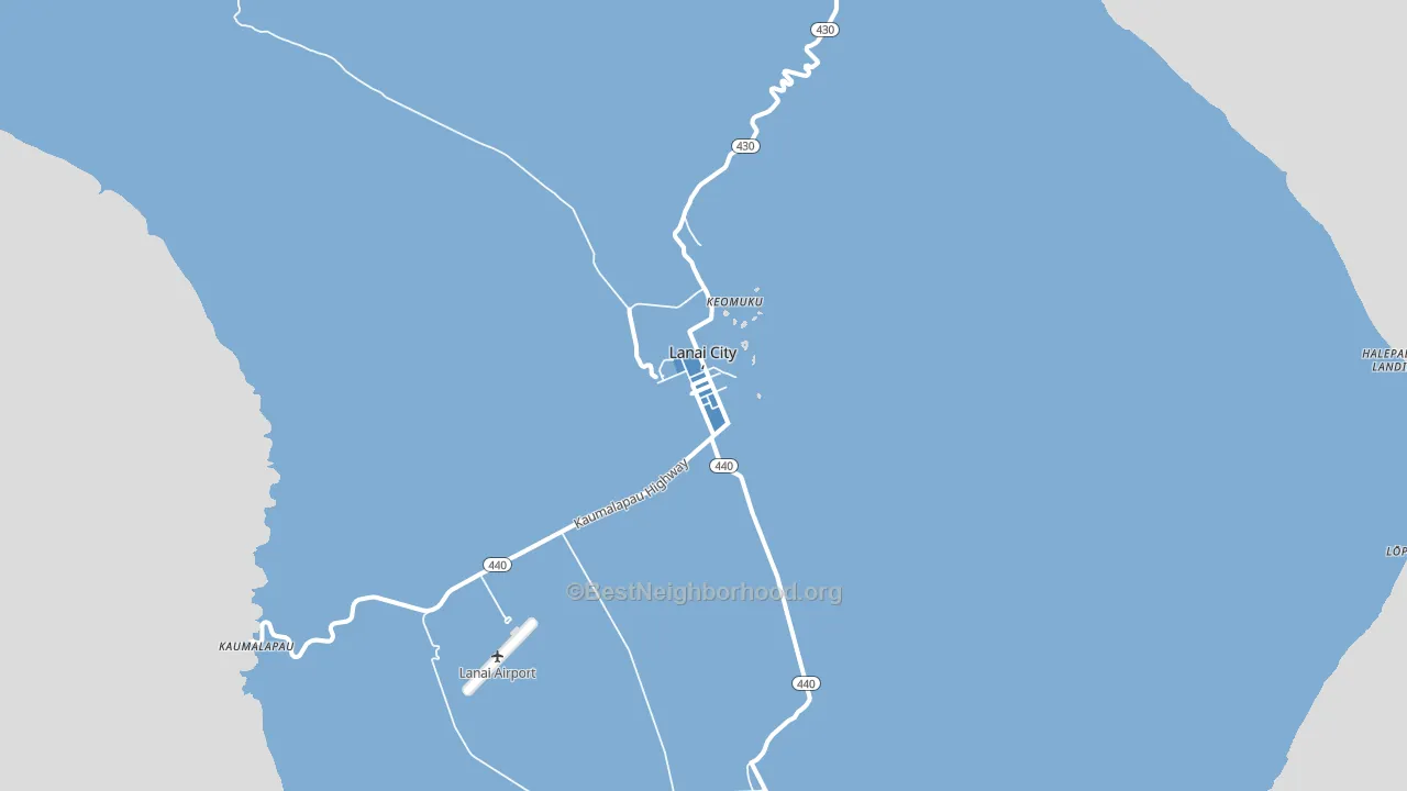 Lanai City, HI block-group political-lean map