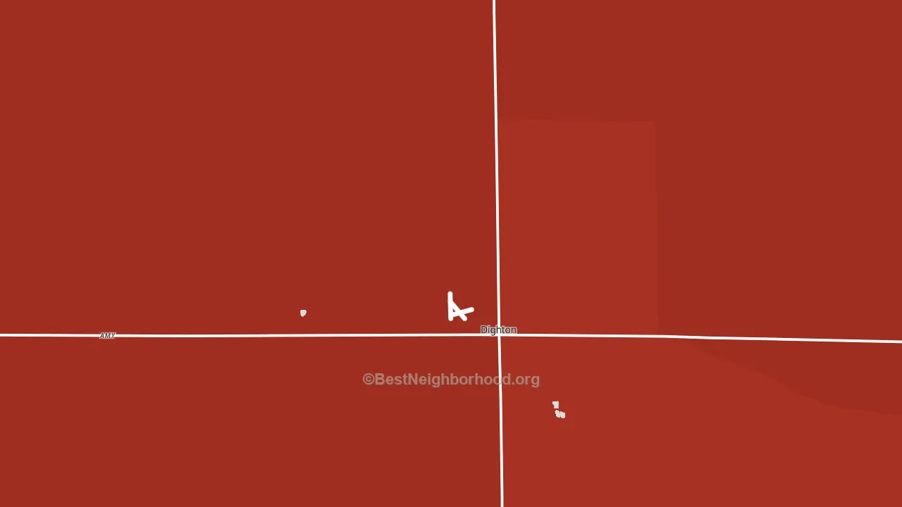 Lane County, KS block-group political-lean map