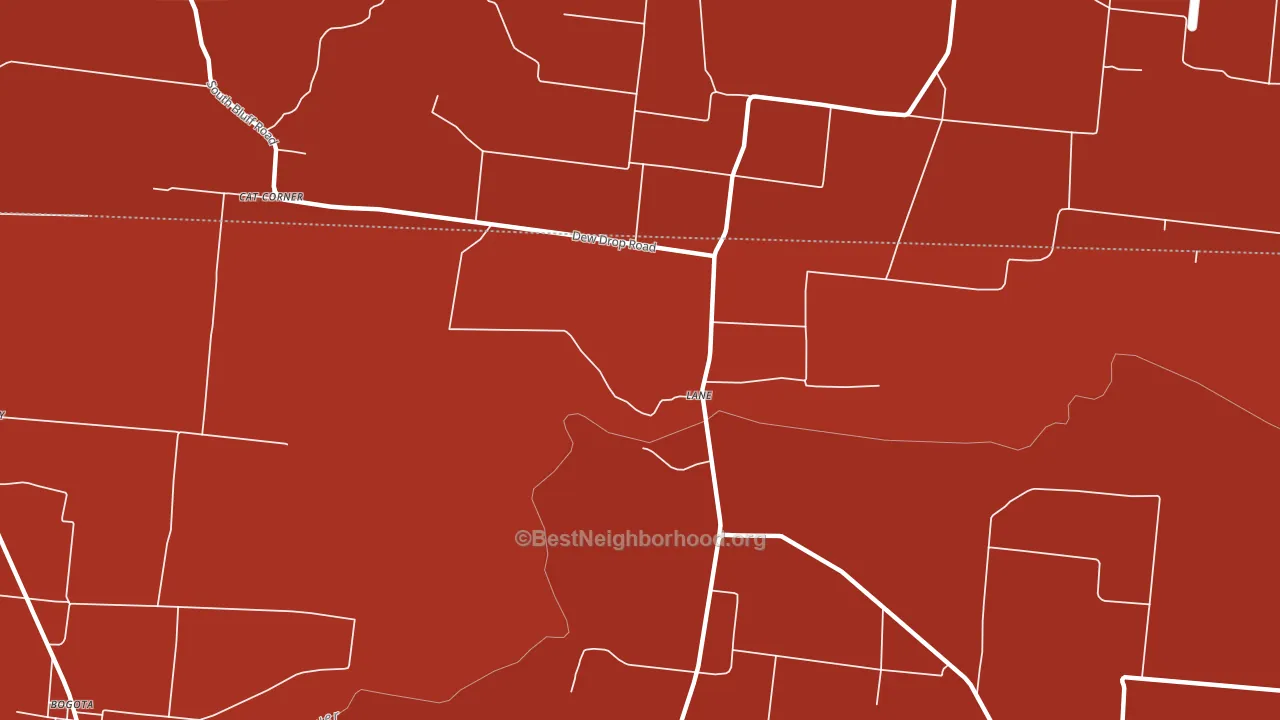 Lane, TN block-group political-lean map