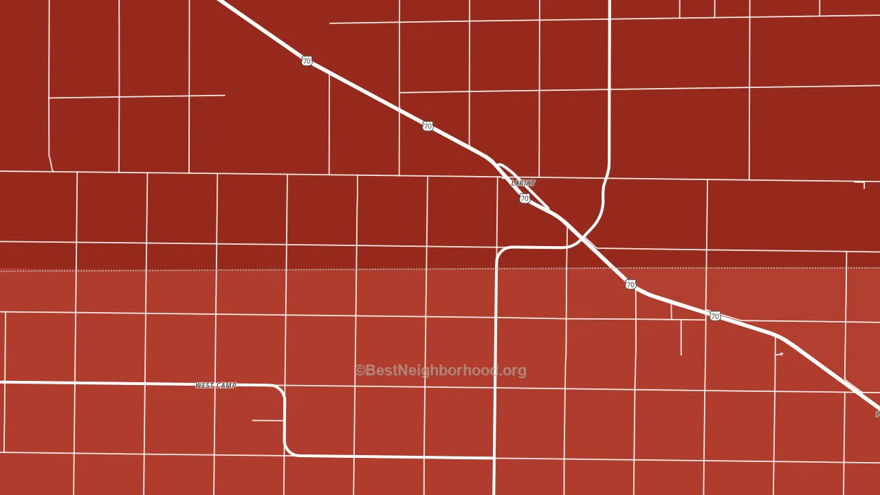 Lariat, TX block-group political-lean map