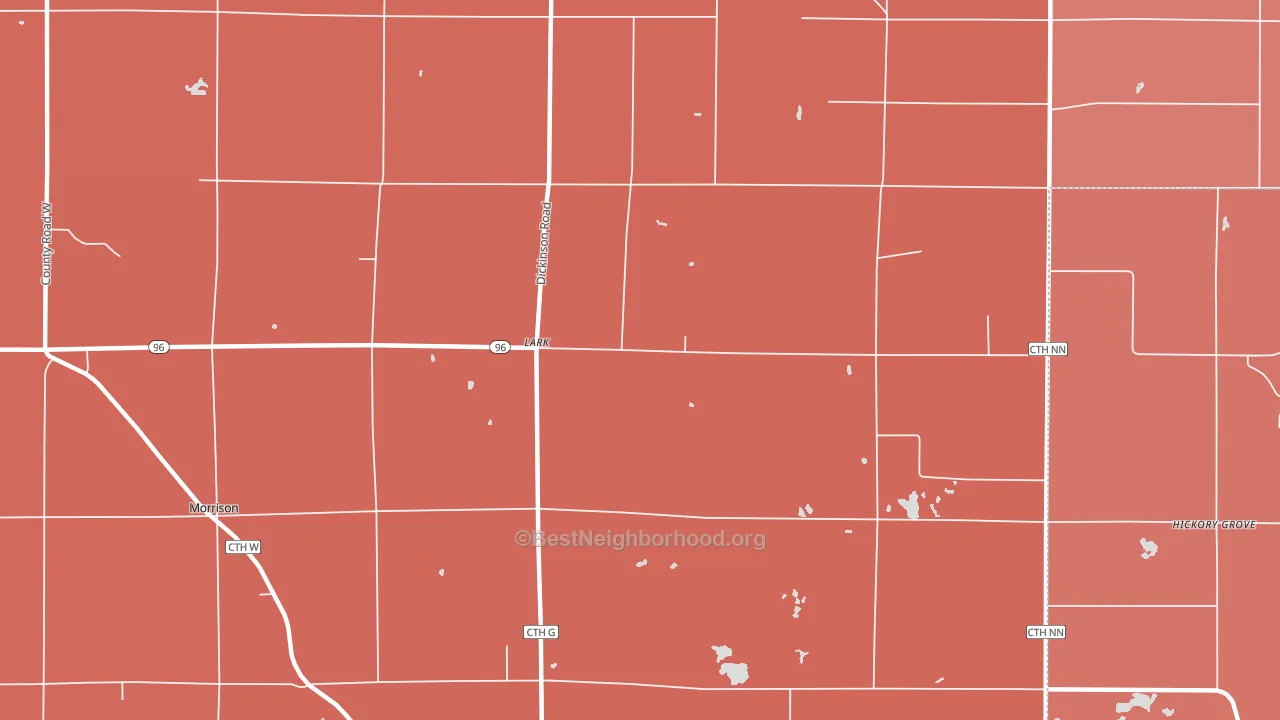 Lark, WI block-group political-lean map
