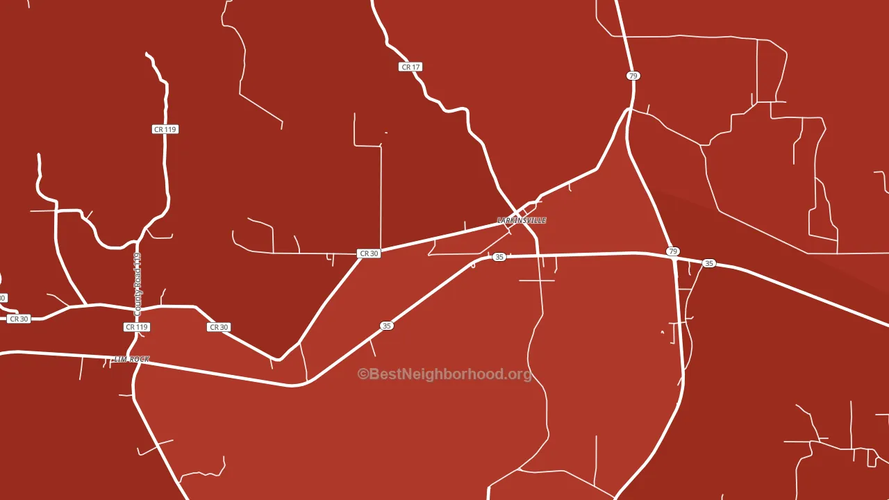Larkinsville, AL block-group political-lean map