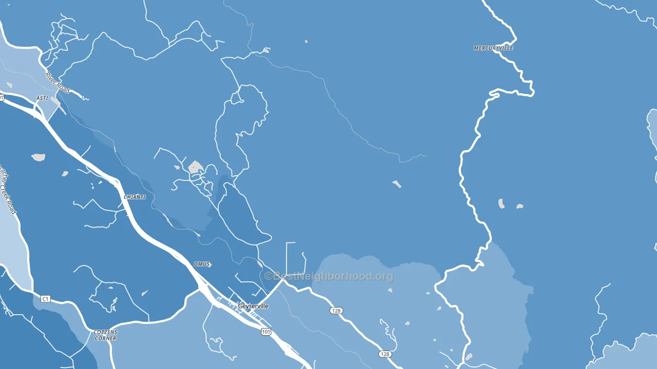 Las Lomas, CA block-group political-lean map