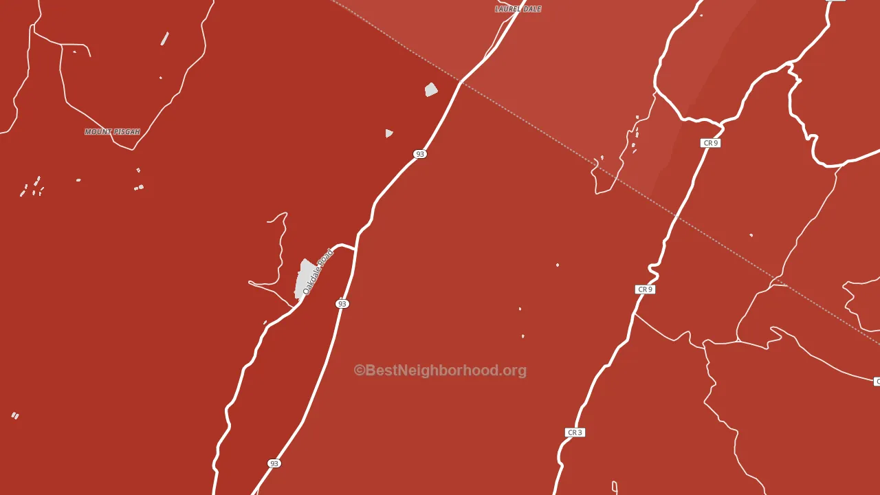 Laurel Dale, WV block-group political-lean map