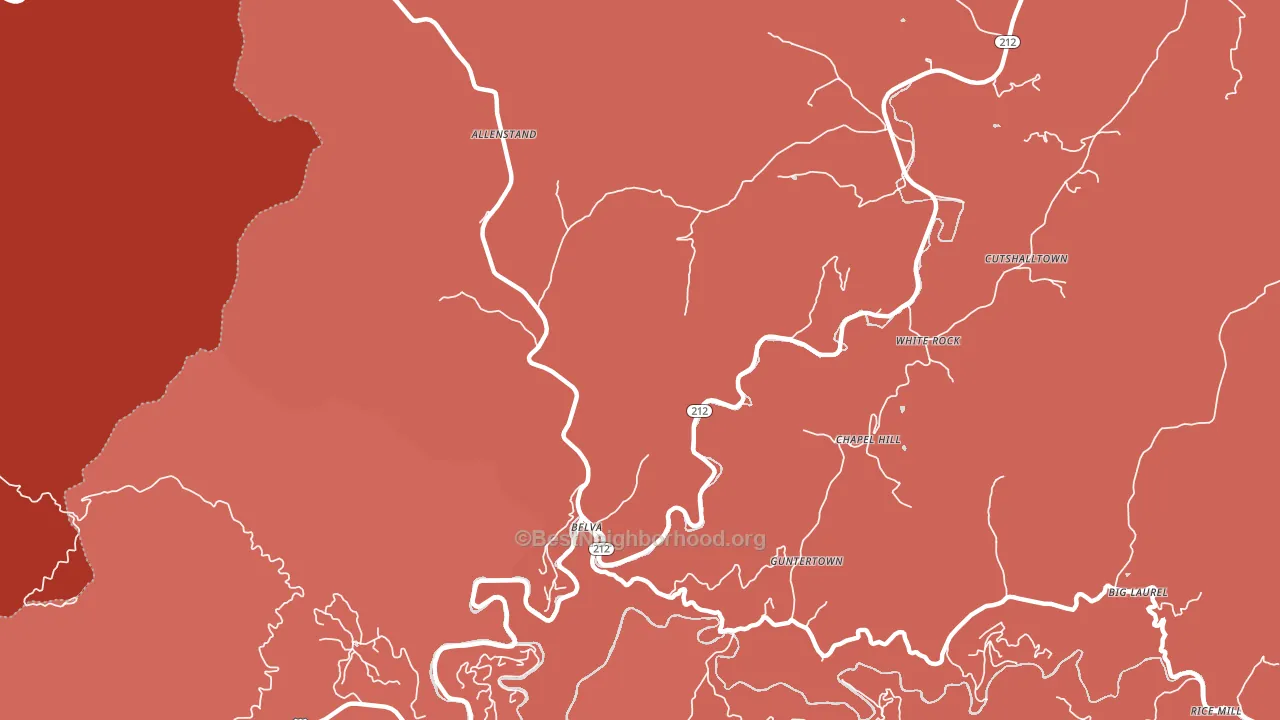 Laurel, NC block-group political-lean map