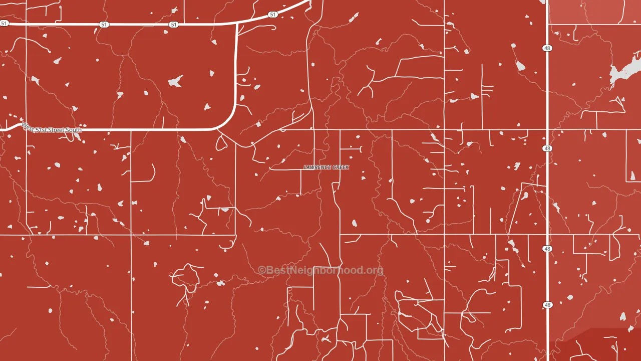 Lawrence Creek, OK block-group political-lean map