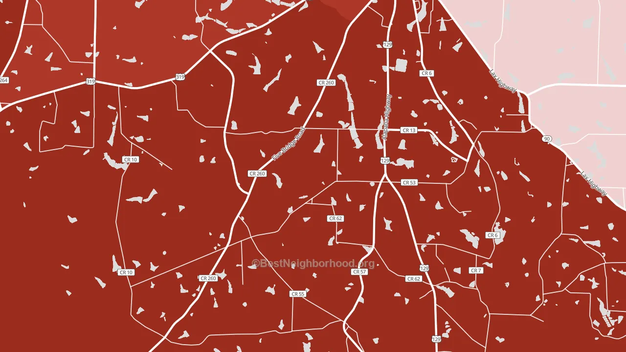 Lax, GA block-group political-lean map