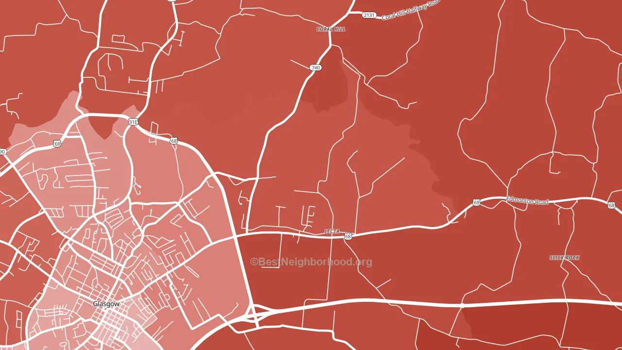 Lecta, KY block-group political-lean map