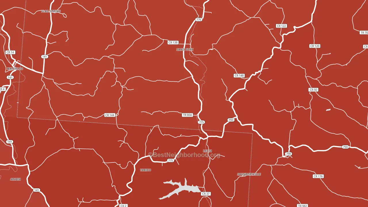 Lecta, OH block-group political-lean map