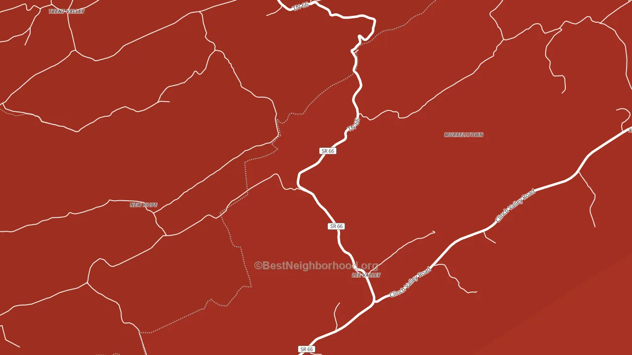 Lee Valley, TN block-group political-lean map