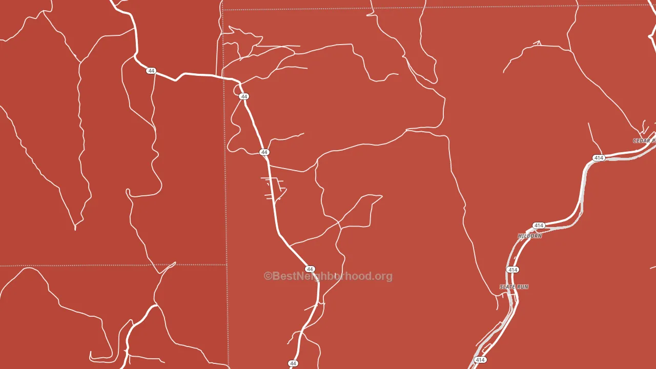 Leetonia, PA block-group political-lean map