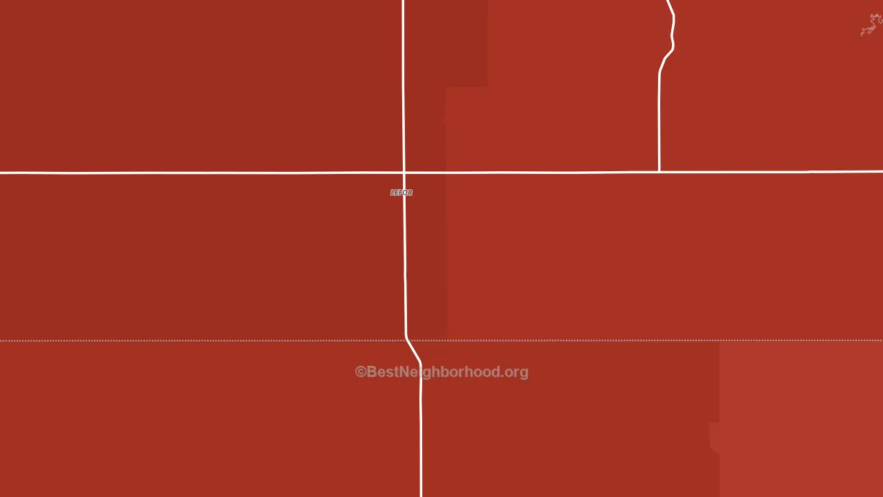 Lefor, ND block-group political-lean map