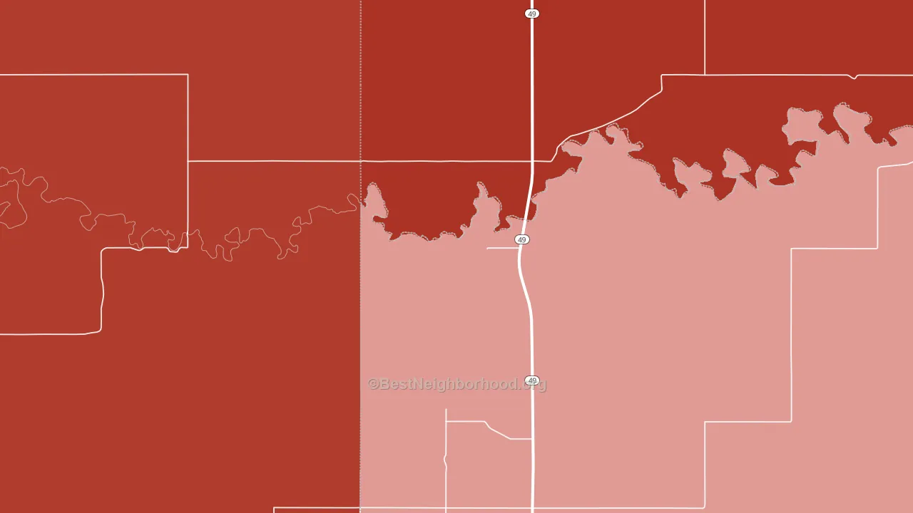 Lemmon, ND block-group political-lean map