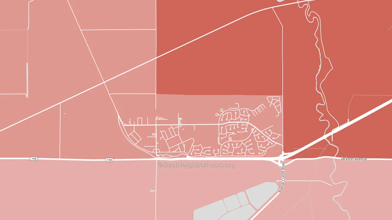 Lemoore Station, CA block-group political-lean map