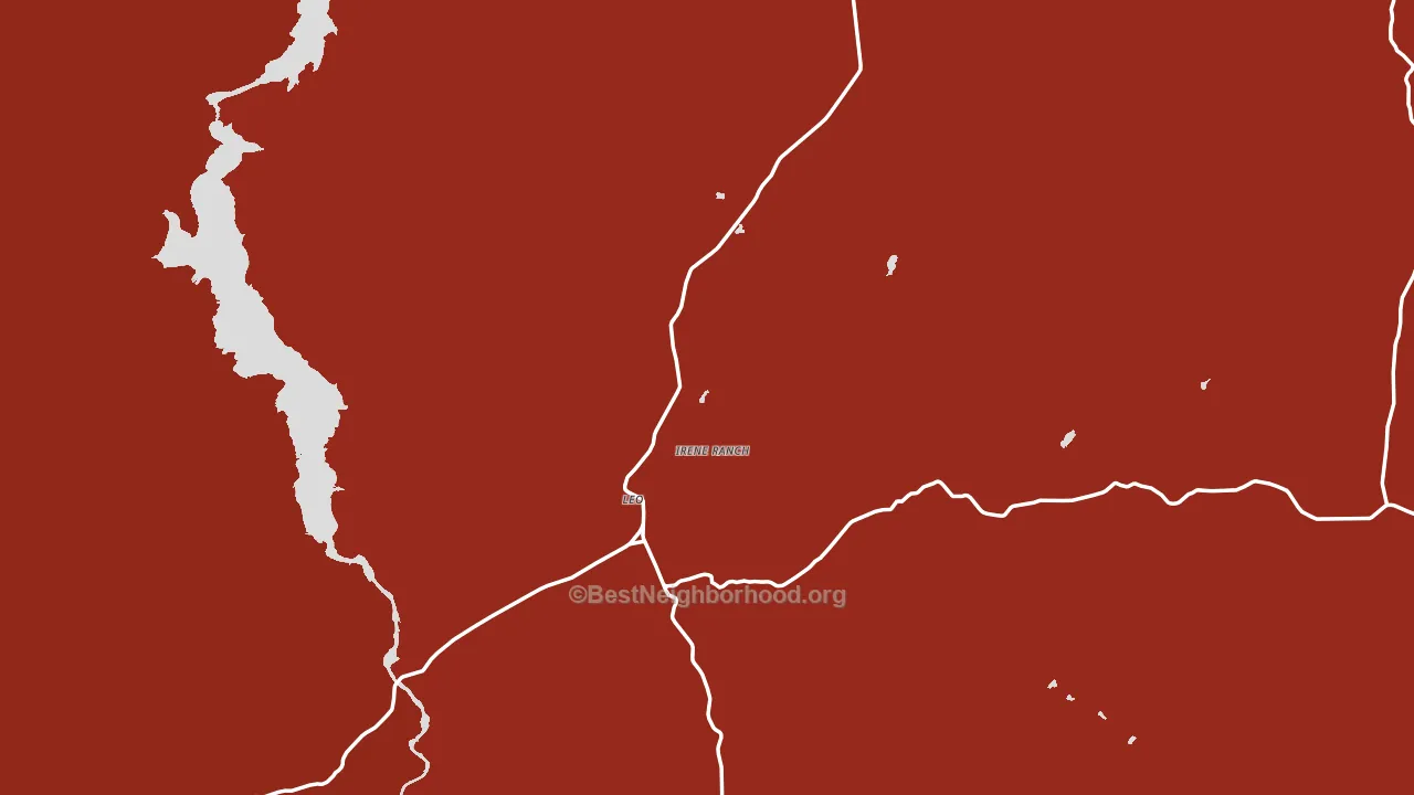 Leo, WY block-group political-lean map