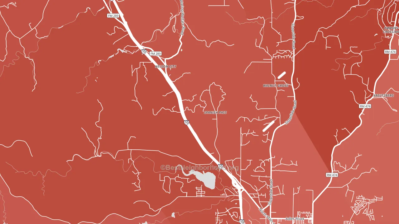 Leon Springs, TX block-group political-lean map