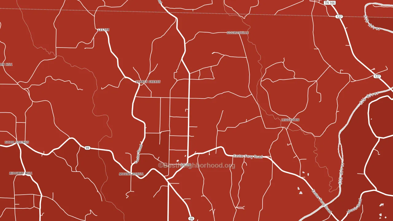 Lester, AL block-group political-lean map