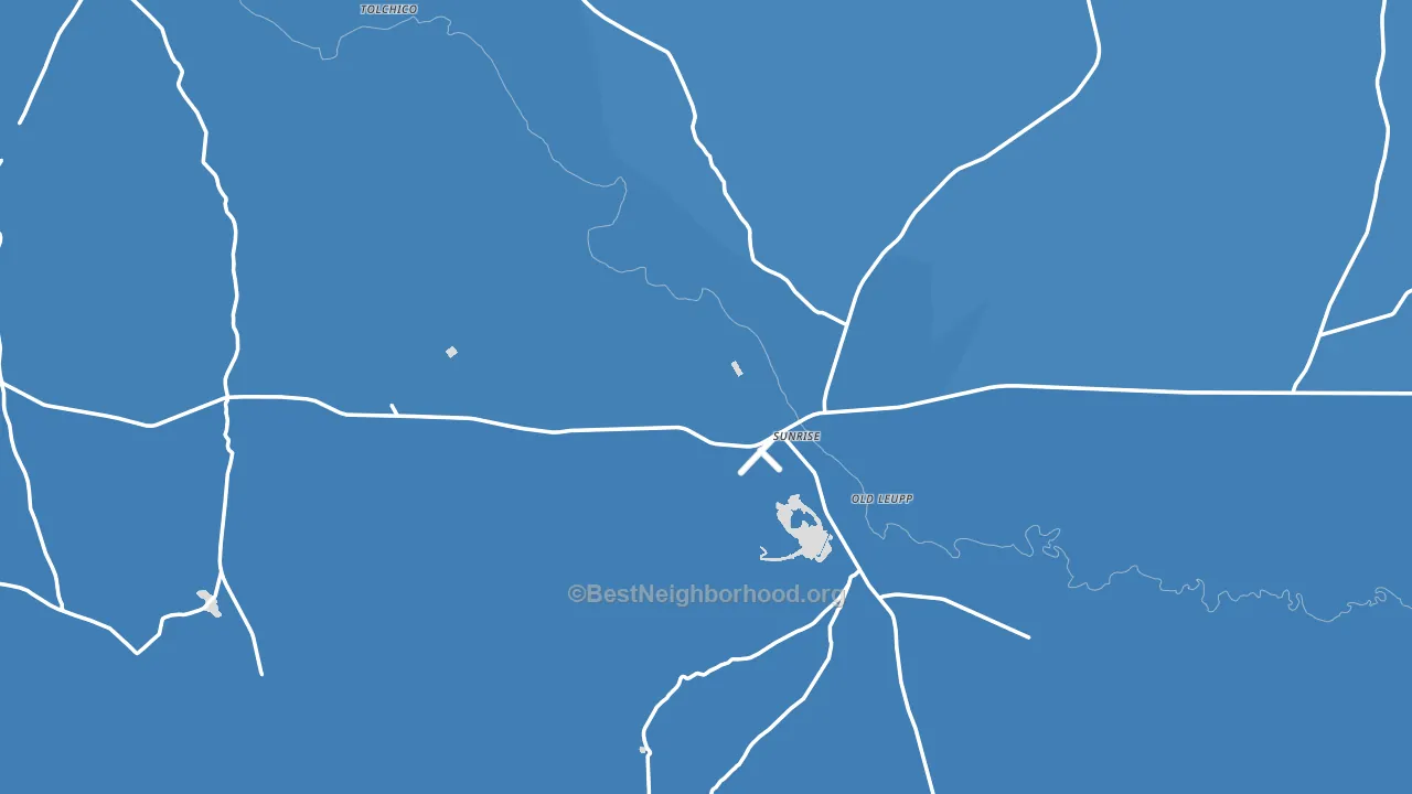 Leupp, AZ block-group political-lean map