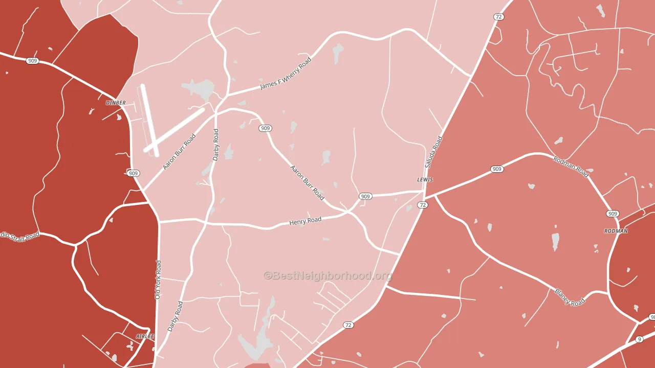 Lewis, SC block-group political-lean map