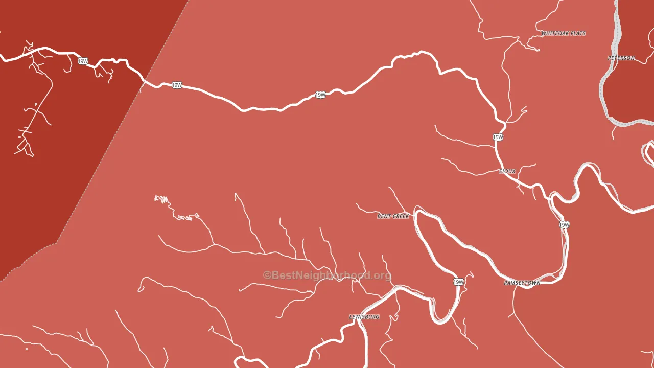 Lewisburg, NC block-group political-lean map